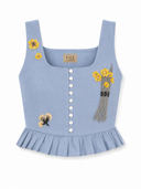 Capri linen bustier