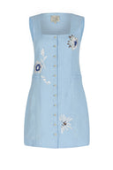 MAGDALENA mini linen dress