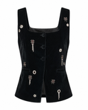 JULES vest in velvet