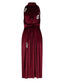 MAGDALENA midi velvet dress