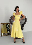 MAGDALENA long linen dress