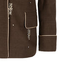 ALEGRA woollen suit in marron