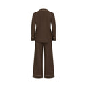 ALEGRA woollen suit in marron