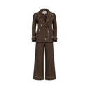 ALEGRA woollen suit in marron