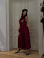 MAGDALENA midi velvet dress