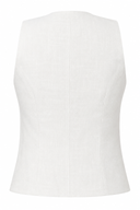 CLARA linen vest in black