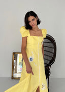 MAGDALENA long linen dress
