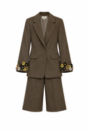 ANNA woollen suit in marron