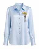 VERÁ silk-satin shirt