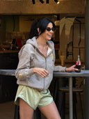 MOLI silk-satin shorts