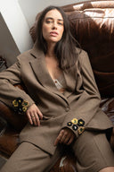 ANNA woollen suit in marron