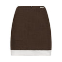 NIKKA skirt in marron